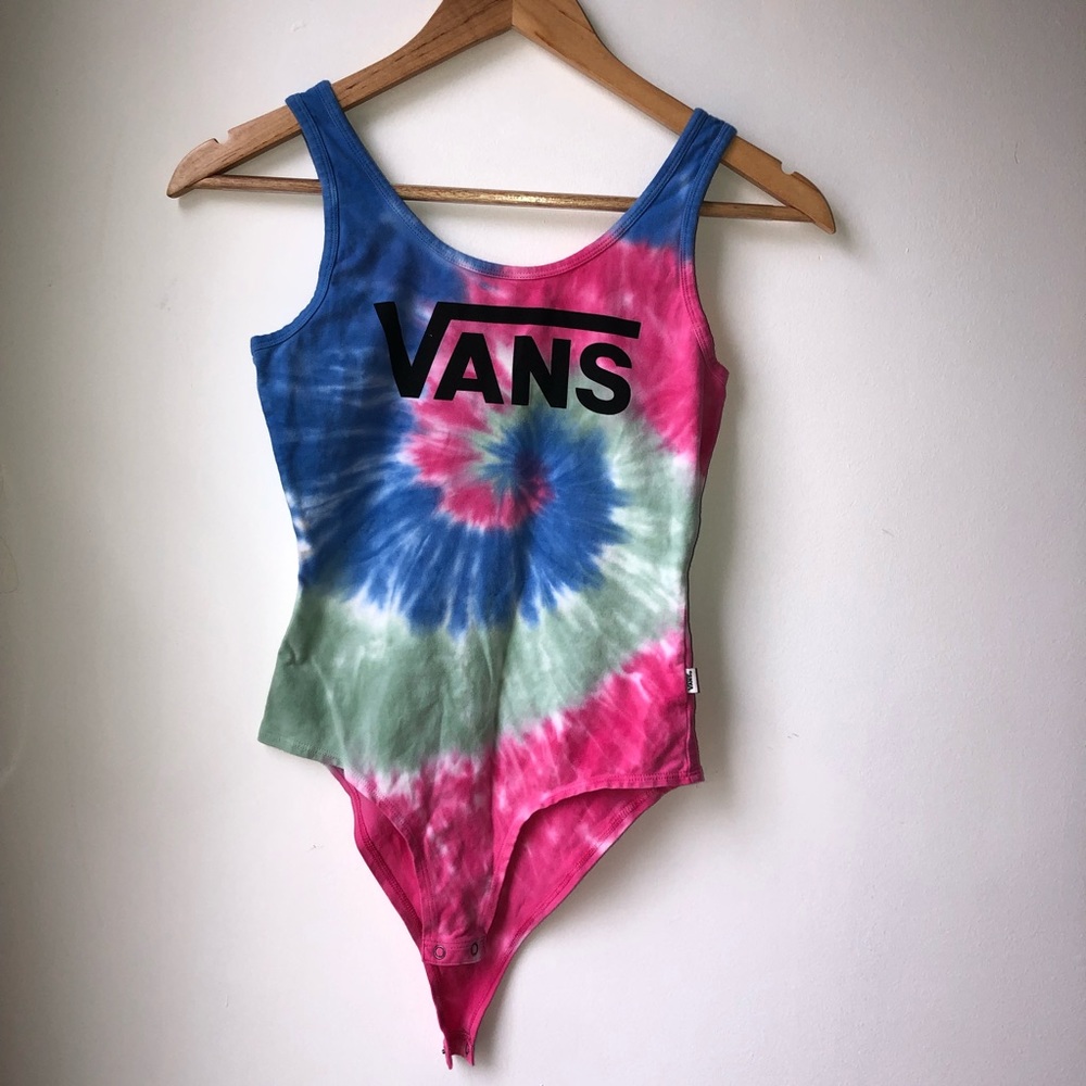 VANS tie dye tank bodysuit